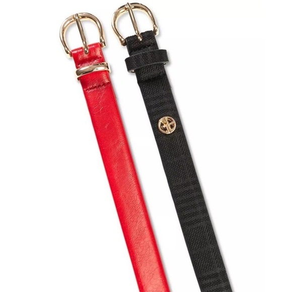 Belt Set Red and Black Plaid main image 4